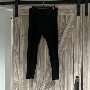 Black leather leggings